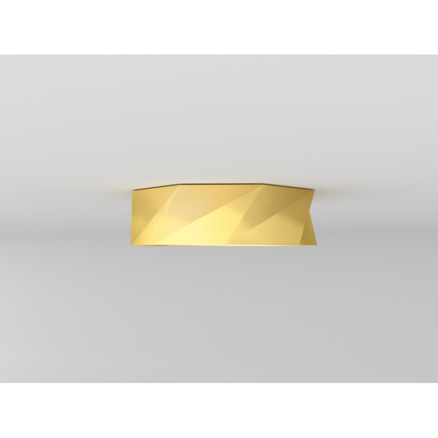 Immax NEO 07132-G40 - LED SMART Dimbart taklampa DIAMANTE LED/31W/230V guld 40 cm Tuya ZigBee + fjärrkontroll