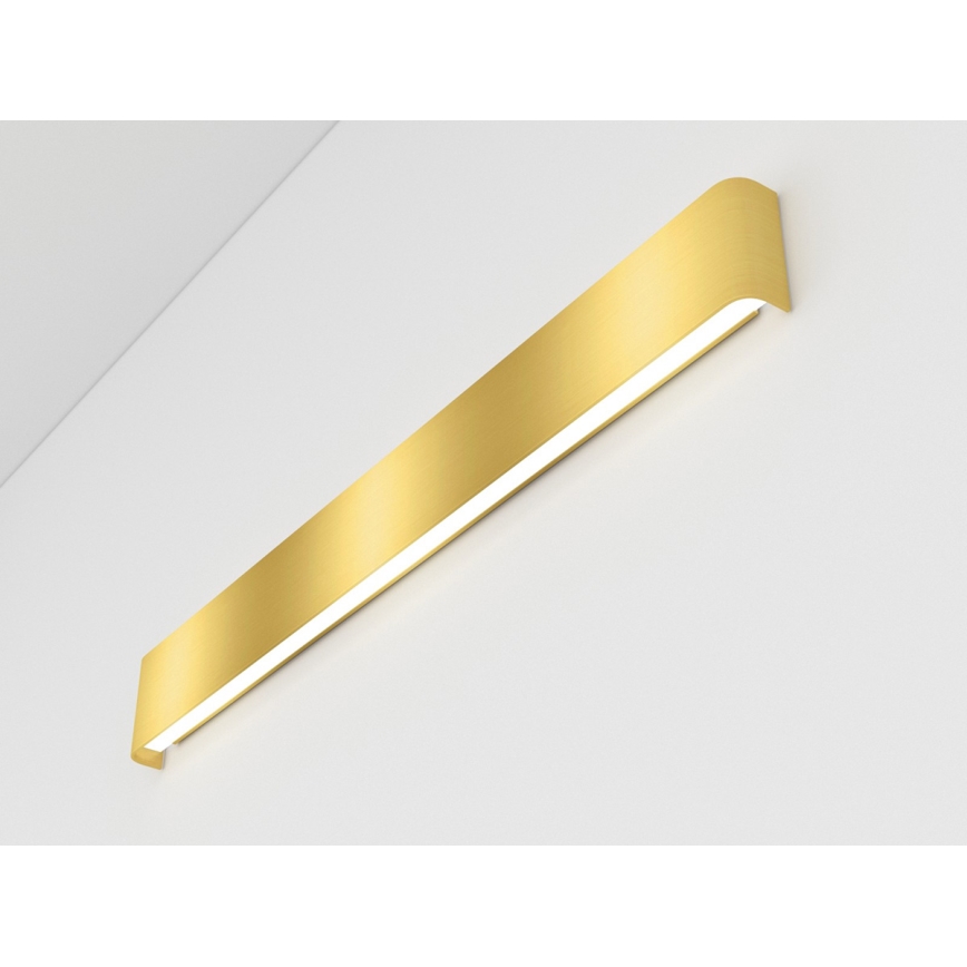 Immax NEO 07137-G - LED SMART Ljusreglerad vägglampa LINEA guld LED/40W/230V + fjärrkontroll 76 cm Tuya ZigBee