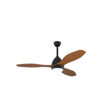 Immax NEO 07141-B - LED Takfläkt NEO LITE FRESCO LED/18W/230V Tuya Wi-Fi svart/brun + fjärrkontroll