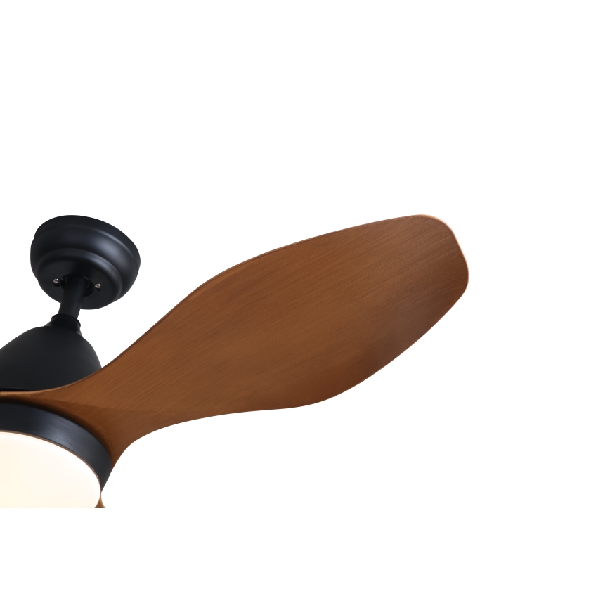 Immax NEO 07141-B - LED Takfläkt NEO LITE FRESCO LED/18W/230V Tuya Wi-Fi svart/brun + fjärrkontroll