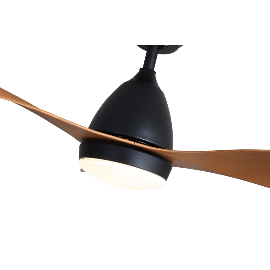 Immax NEO 07141-B - LED Takfläkt NEO LITE FRESCO LED/18W/230V Tuya Wi-Fi svart/brun + fjärrkontroll