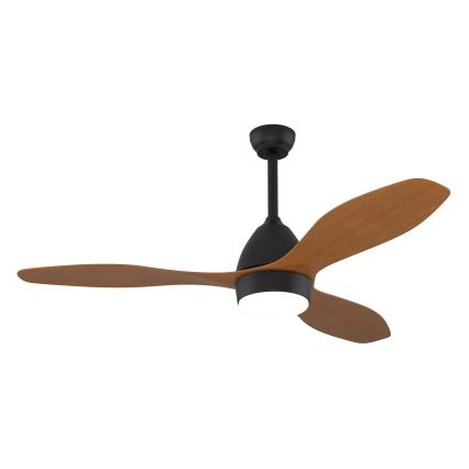 Immax NEO 07141-B - LED Takfläkt NEO LITE FRESCO LED/18W/230V Tuya Wi-Fi svart/brun + fjärrkontroll