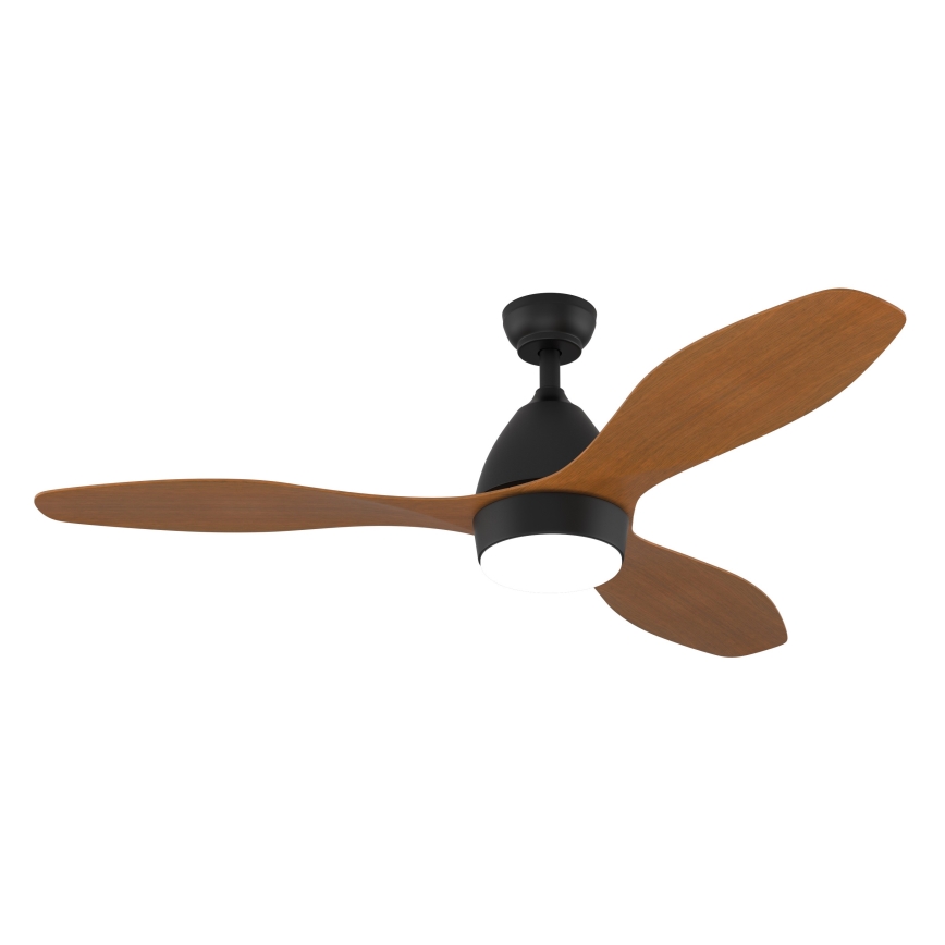 Immax NEO 07141-B - LED Takfläkt NEO LITE FRESCO LED/18W/230V Tuya Wi-Fi svart/brun + fjärrkontroll