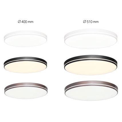 Immax NEO 07148-B40 - LED dimbar taklampa NEO LITE AREAS LED/24W/230V Tuya Wi-Fi svart + fjärrkontroll