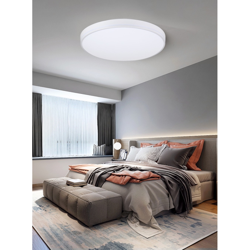 Immax NEO 07149-W51 - LED dimbar taklampa NEO LITE AREAS LED/48W/230V Tuya Wi-Fi vit + fjärrkontroll