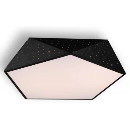 Immax NEO 07151-B80 - LED Dimbar taklampa BRILIANT LED/56W/230V Wi-Fi Tuya svart+ fjärrkontroll