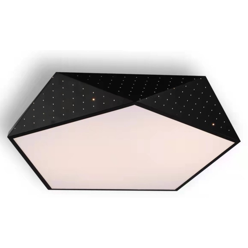 Immax NEO 07151-B80 - LED Dimbar taklampa BRILIANT LED/56W/230V Wi-Fi Tuya svart+ fjärrkontroll