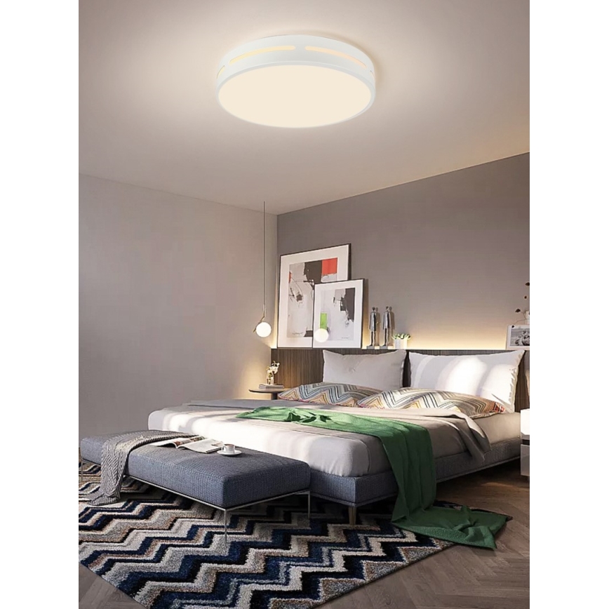 Immax NEO 07153-W40 - LED Dimbar taklampa NEO LITE PERFECTO LED/24W/230V Wi-Fi Tuya vit+ fjärrkontroll