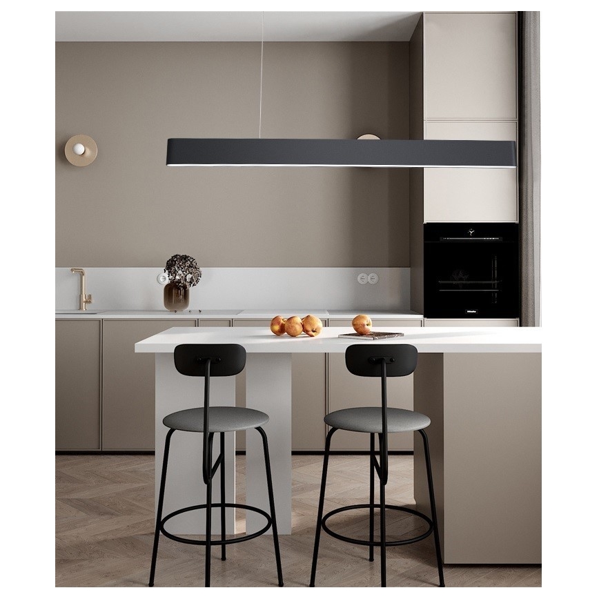 Immax NEO 07157-B120X - LED RGB+CCT Ljusreglerad ljuskrona på textilsladd MILANO LED/40W/230V Tuya svart
