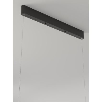 Immax NEO 07157-B120X - LED RGB+CCT Ljusreglerad ljuskrona på textilsladd MILANO LED/40W/230V Tuya svart