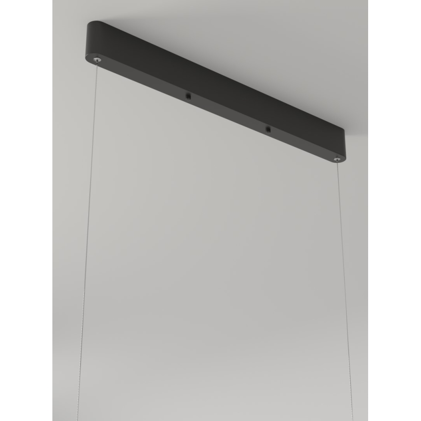 Immax NEO 07157-B120X - LED RGB+CCT Ljusreglerad ljuskrona på textilsladd MILANO LED/40W/230V Tuya svart