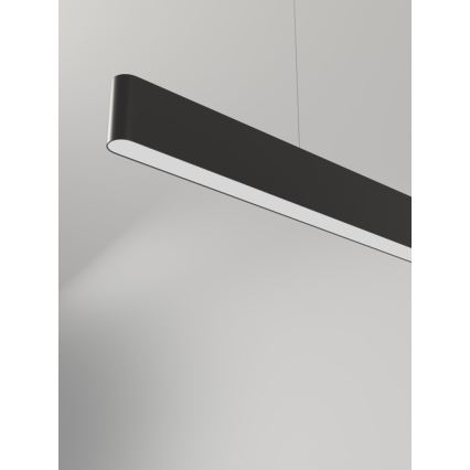 Immax NEO 07157-B120X - LED RGB+CCT Ljusreglerad ljuskrona på textilsladd MILANO LED/40W/230V Tuya svart
