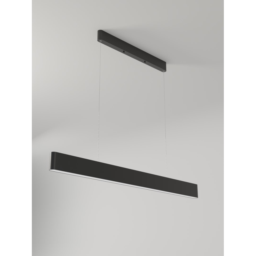 Immax NEO 07157-B120X - LED RGB+CCT Ljusreglerad ljuskrona på textilsladd MILANO LED/40W/230V Tuya svart