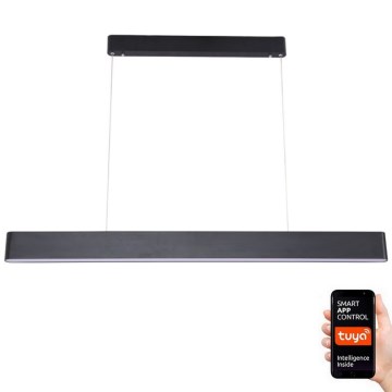 Immax NEO 07157-B120X - LED RGB+CCT Ljusreglerad ljuskrona på textilsladd MILANO LED/40W/230V Tuya svart