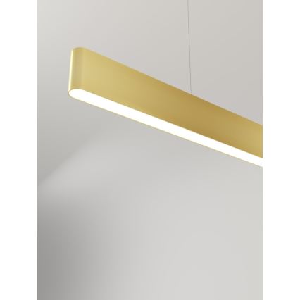 Immax NEO 07157-G120X - LED RGB+CCTW Ljusreglerad ljuskrona på textilsladd MILANO LED/40W/230V Tuya guld