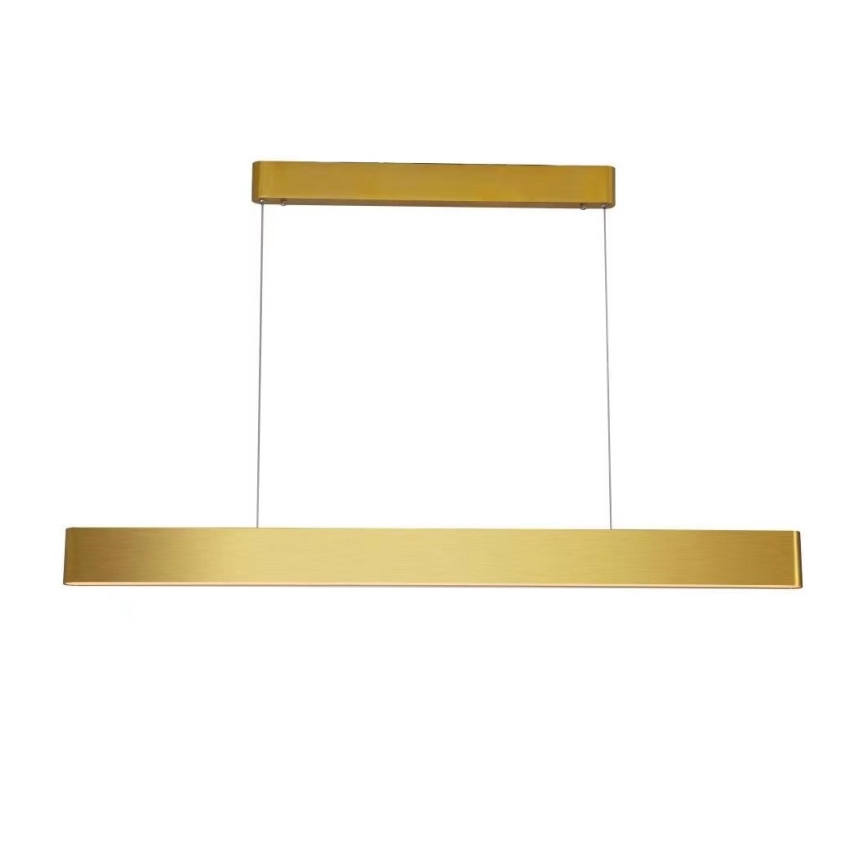 Immax NEO 07157-G120X - LED RGB+CCTW Ljusreglerad ljuskrona på textilsladd MILANO LED/40W/230V Tuya guld