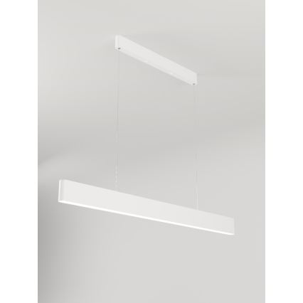 Immax NEO 07157-W120X - LED RGB+CCT Ljusreglerad ljuskrona på textilsladd MILANO LED/40W/230V Tuya vit