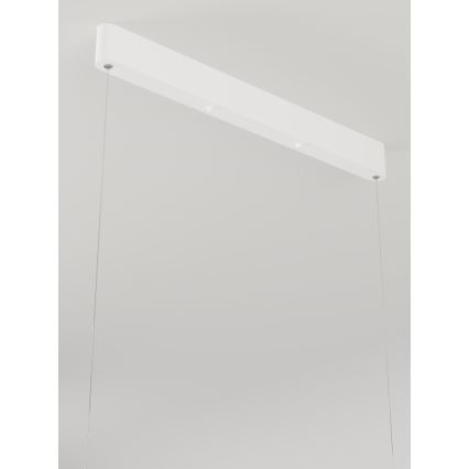 Immax NEO 07157-W120X - LED RGB+CCT Ljusreglerad ljuskrona på textilsladd MILANO LED/40W/230V Tuya vit