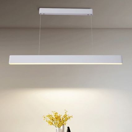 Immax NEO 07157-W120X - LED RGB+CCT Ljusreglerad ljuskrona på textilsladd MILANO LED/40W/230V Tuya vit