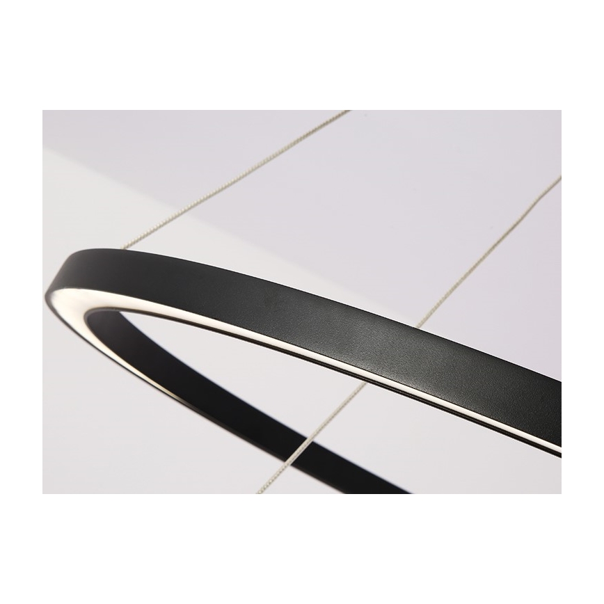 Immax NEO 07158-B80-60 - LED dimbar taklampa FINO LED/93W/230V Tuya svart + fjärrkontroll