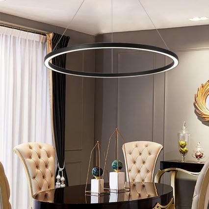 Immax NEO 07158-B80 - LED dimbar taklampa FINO LED/60W/230V Tuya svart + fjärrkontroll