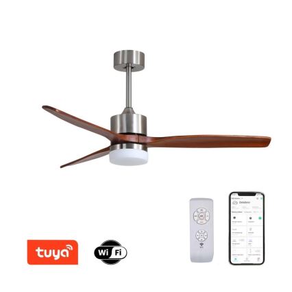 Immax NEO 07165-S - LED Takfläkt ELEGANTE LED/18W/230V ek Wi-Fi Tuya + fjärrkontroll