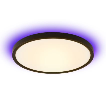 Immax NEO 07170-B60 - LED RGB+CCT Ljusreglerad taklampa NEO LITE TUDO LED/65W/230V 2700-6500K Wi-Fi Tuya svart + fjärrkontroll