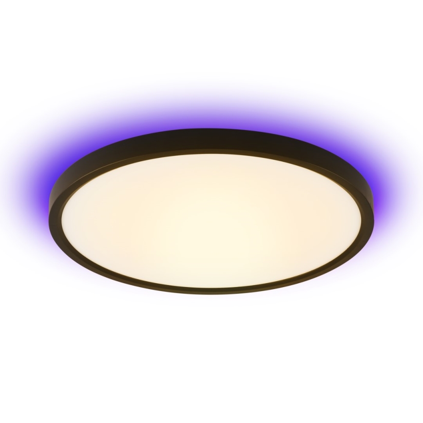 Immax NEO 07170-B60 - LED RGB+CCT Ljusreglerad taklampa NEO LITE TUDO LED/65W/230V 2700-6500K Wi-Fi Tuya svart + fjärrkontroll