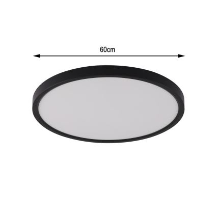 Immax NEO 07170-B60 - LED RGB+CCT Ljusreglerad taklampa NEO LITE TUDO LED/65W/230V 2700-6500K Wi-Fi Tuya svart + fjärrkontroll