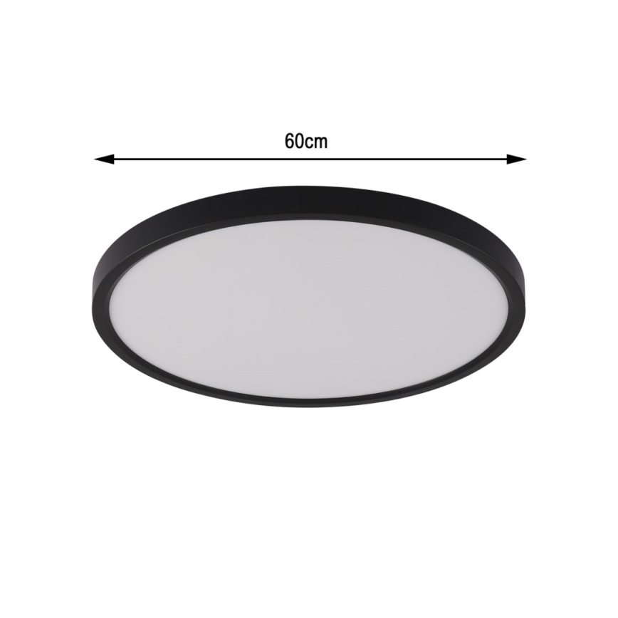 Immax NEO 07170-B60 - LED RGB+CCT Ljusreglerad taklampa NEO LITE TUDO LED/65W/230V 2700-6500K Wi-Fi Tuya svart + fjärrkontroll