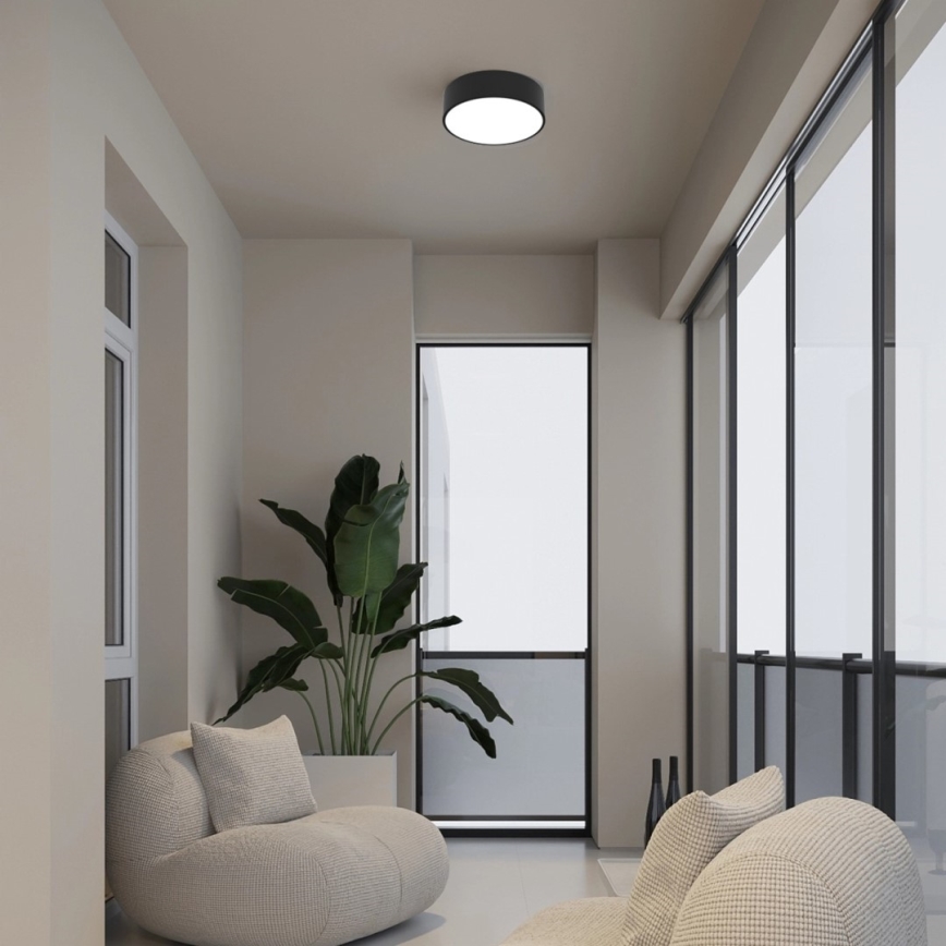 Immax NEO 07200L - LED Dimbar taklampa RONDATE LED/18W/230V 3000-6000K diameter 25 cm svart Tuya + fjärrkontroll