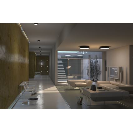 Immax NEO 07200L - LED Dimbar taklampa RONDATE LED/18W/230V 3000-6000K diameter 25 cm svart Tuya + fjärrkontroll