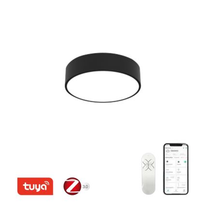 Immax NEO 07200L - LED Dimbar taklampa RONDATE LED/18W/230V 3000-6000K diameter 25 cm svart Tuya + fjärrkontroll