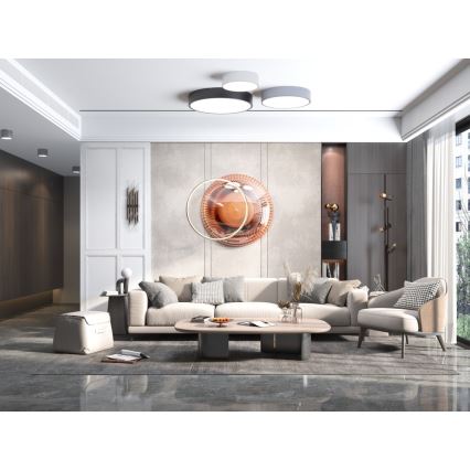 Immax NEO 07201L - LED dimbar taklampa RONDATE LED/28W/230V svart Tuya + fjärrkontroll