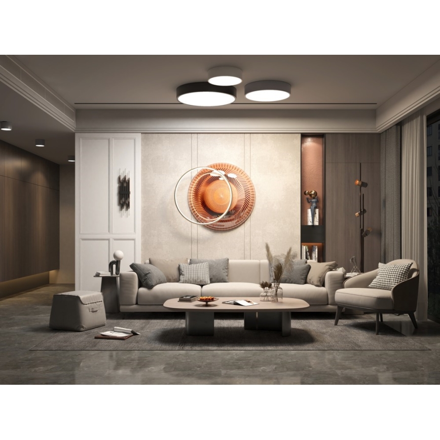 Immax NEO 07201L - LED dimbar taklampa RONDATE LED/28W/230V svart Tuya + fjärrkontroll