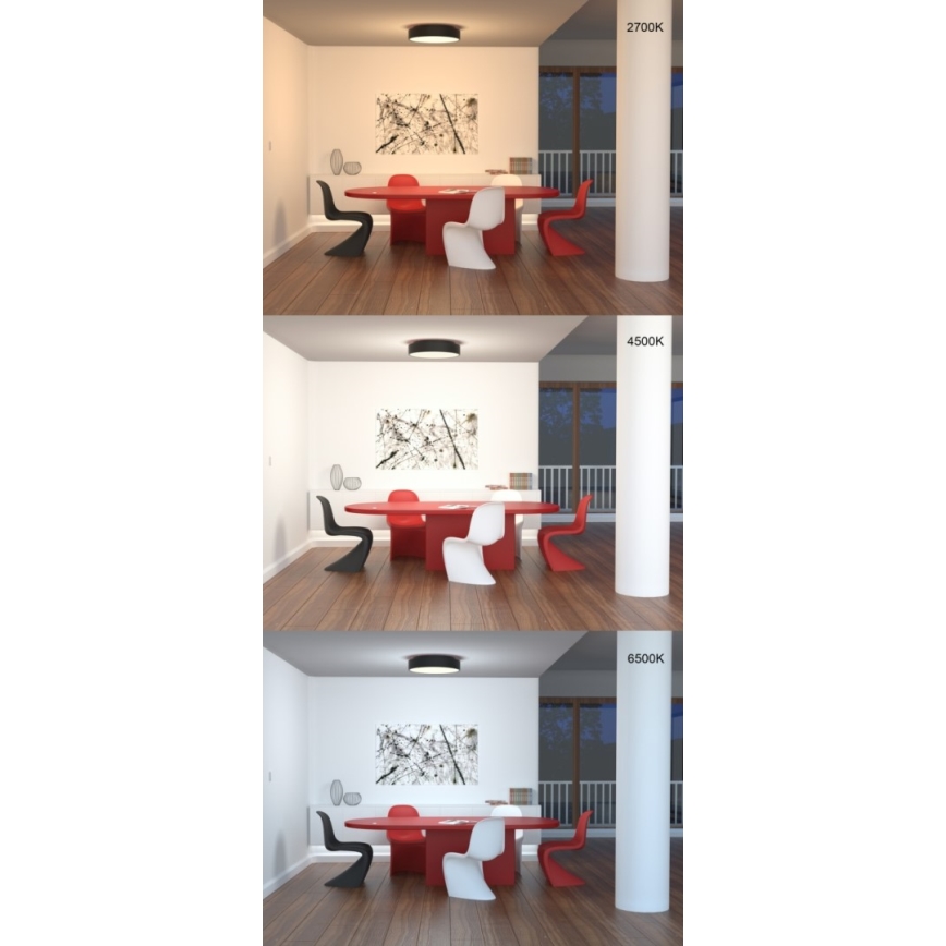 Immax NEO 07204L - LED Dimbar taklampa RONDATE LED/18W/230V 3000-6000K vit Tuya + fjärrkontroll