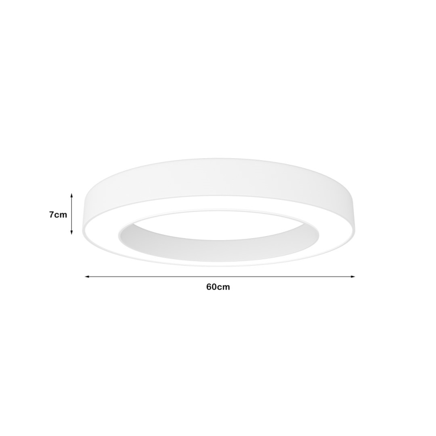 Immax NEO 07212L - LED Dimbar lampa PASTEL LED/53W/230V vit Tuya + fjärrkontroll