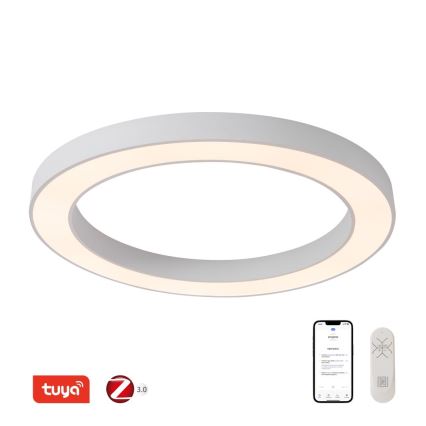Immax NEO 07213L - LED Dimbar taklampa PASTEL LED/68W/230V 95 cm vit Tuya + fjärrkontroll