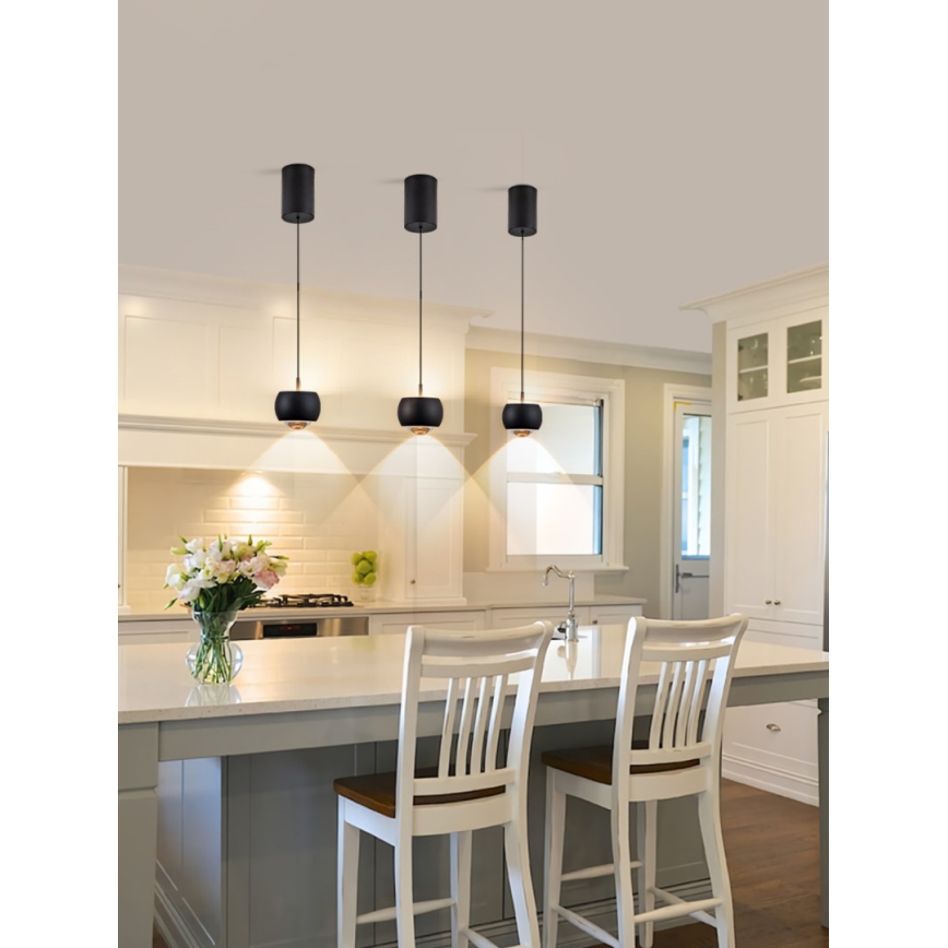 Immax NEO 07219L - LED dimbar taklampa DORMINE LED/6W/230V matt svart Tuya + fjärrkontroll