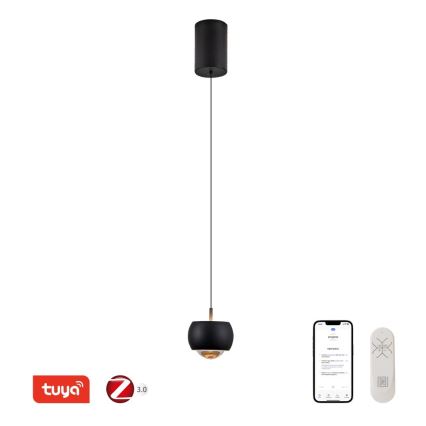 Immax NEO 07219L - LED dimbar taklampa DORMINE LED/6W/230V matt svart Tuya + fjärrkontroll