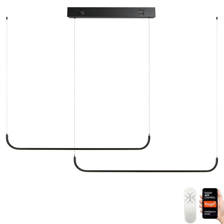 Immax NEO 07226L - LED ljusreglerad ljuskrona på textilsladd PATTINI LED/53W/230V Tuya + fjärrkontroll