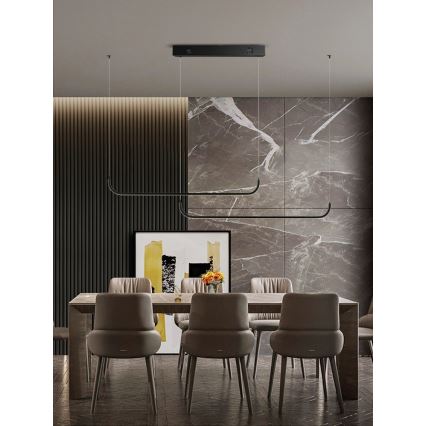 Immax NEO 07226L - LED ljusreglerad ljuskrona på textilsladd PATTINI LED/53W/230V Tuya + fjärrkontroll