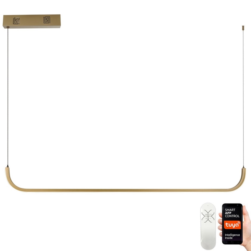 Immax NEO 07227L - LED ljusreglerad ljuskrona på textilsladd PATTINI LED/26W/230V 3000-6000K Tuya + fjärrkontroll