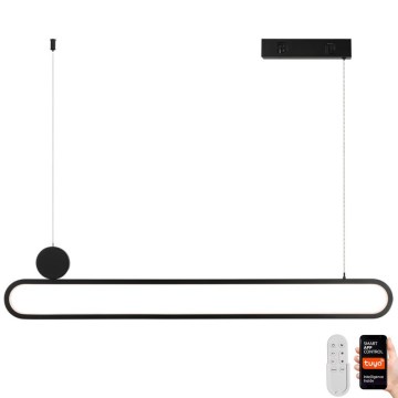 Immax NEO 07231L - LED ljusreglerad ljuskrona på textilsladd NEO LITE OVALE LED/50W/230V 2700-6500K Wi-Fi Tuya + fjärrkontroll