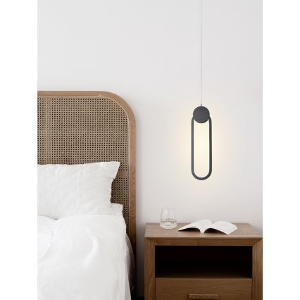 Immax NEO 07232L - LED ljusreglerad ljuskrona på textilsladd NEO LITE OVALE LED/22W/230V 2700-6500K Wi-Fi Tuya + fjärrkontroll