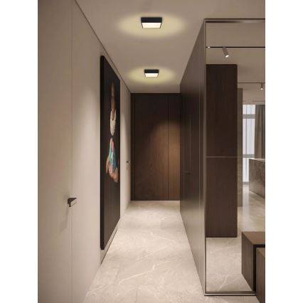 Immax NEO 07237L - LED dimbar taklampa CANTO LED/22W/230V svart Tuya + fjärrkontroll