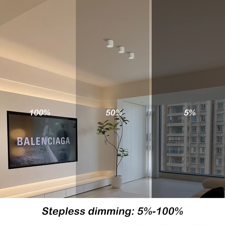 Immax NEO 07241L - LED dimbar taklampa RONDATE LED/18W/230V 11,5 cm Wi-Fi Tuya