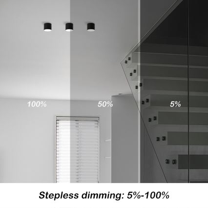 Immax NEO 07242L - LED dimbar taklampa RONDATE LED/18W/230V 11,5 cm Wi-Fi Tuya