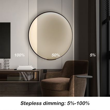 Immax NEO 07245-80 - LED dimbar vägglampa FINO LED/50W/230V 2700-6500K 80 cm Tuya + fjärrkontroll