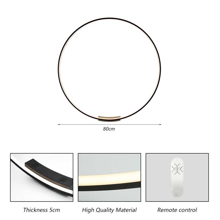 Immax NEO 07245-80 - LED dimbar vägglampa FINO LED/50W/230V 2700-6500K 80 cm Tuya + fjärrkontroll